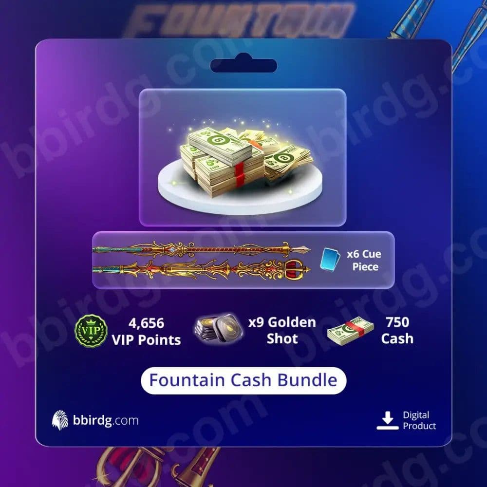 Fountain 750 Cash Bundle | 8 Ball Pool 8BP Deals