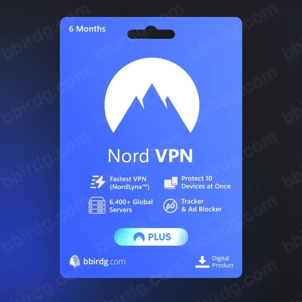 Nord VPN Plus - 6 & 12 Months | Personal Account 6 Months