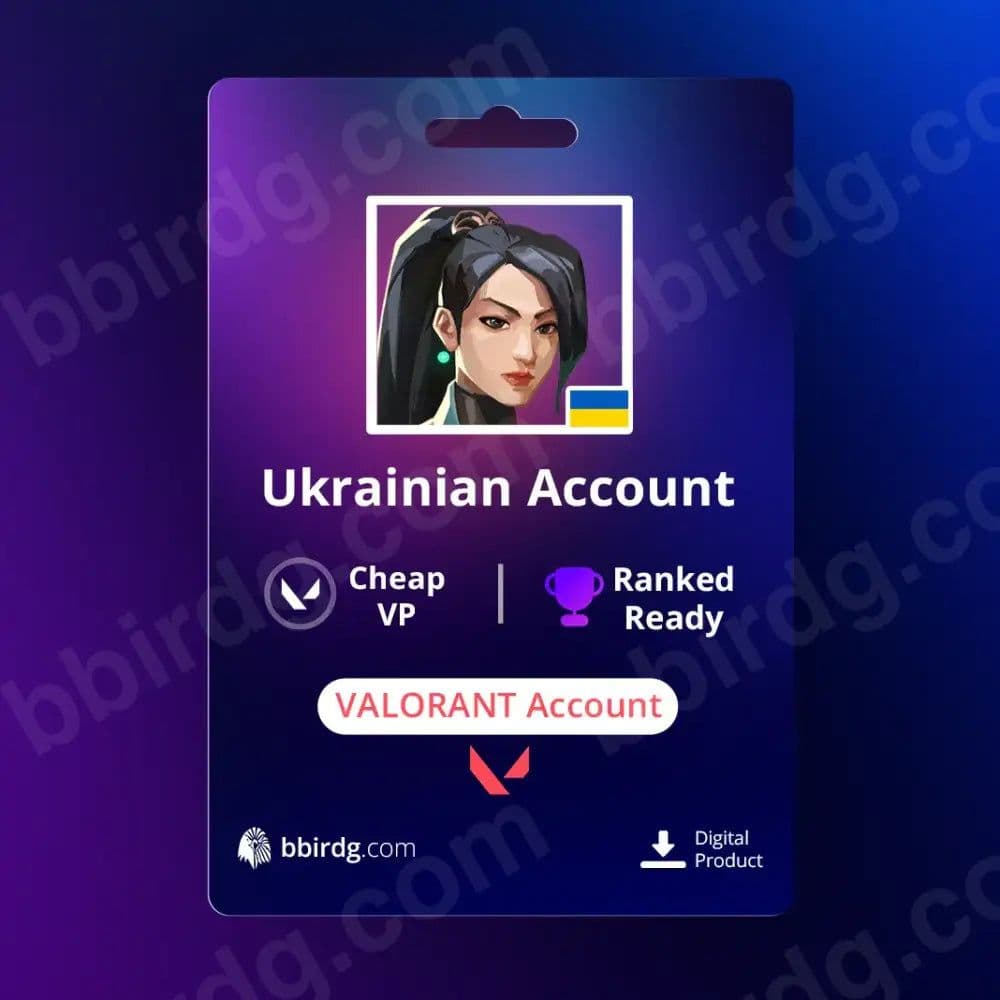 Ukrainian Cheap VP & Ranked Ready | VALORANT Account
