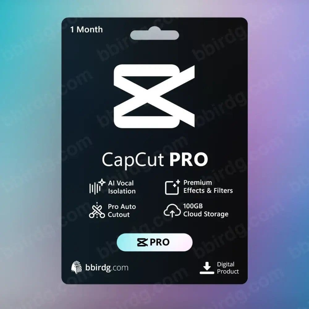 CapCut Pro - 1 & 6 Months | Personal Account 1 Month