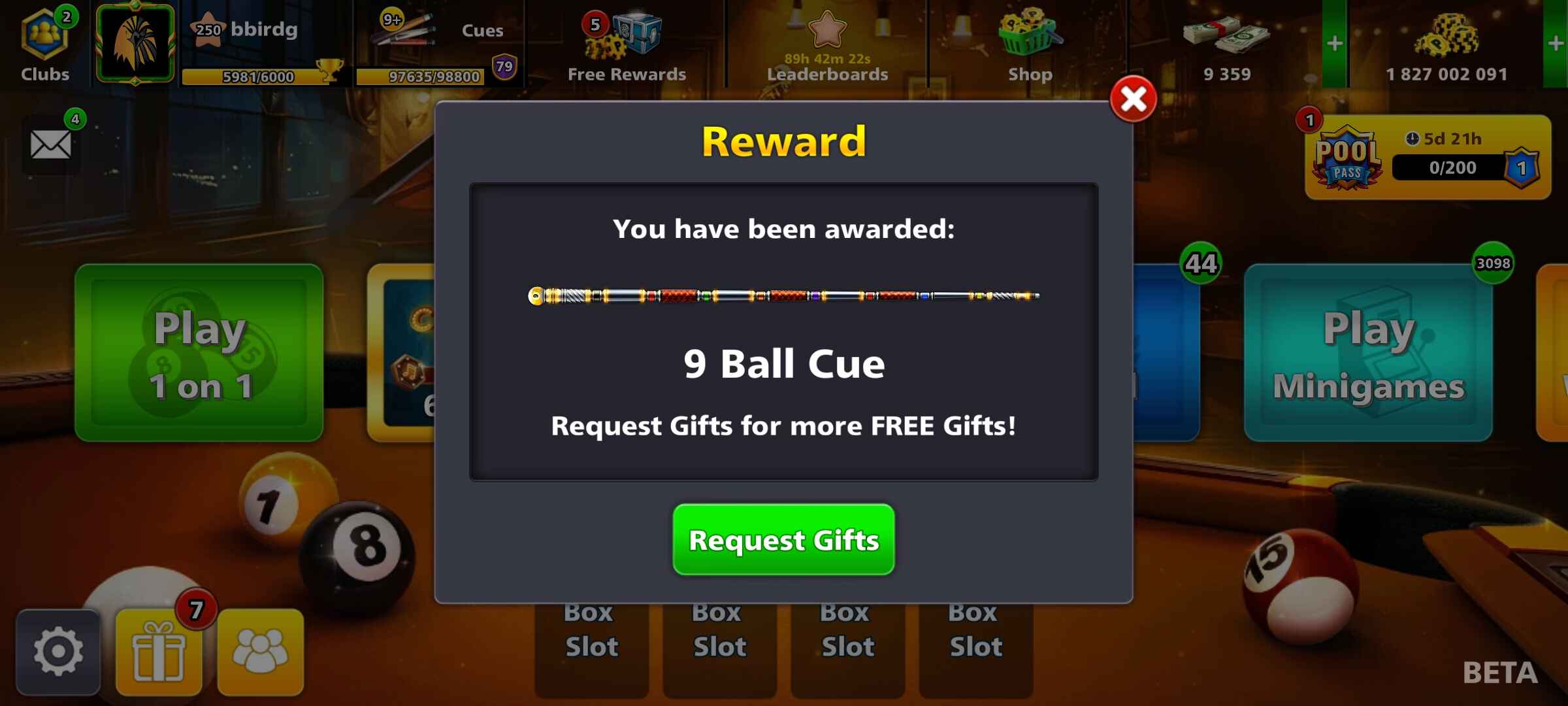 🔴 Claim FREE Reward - 9 Ball Cue | 8 Ball Pool