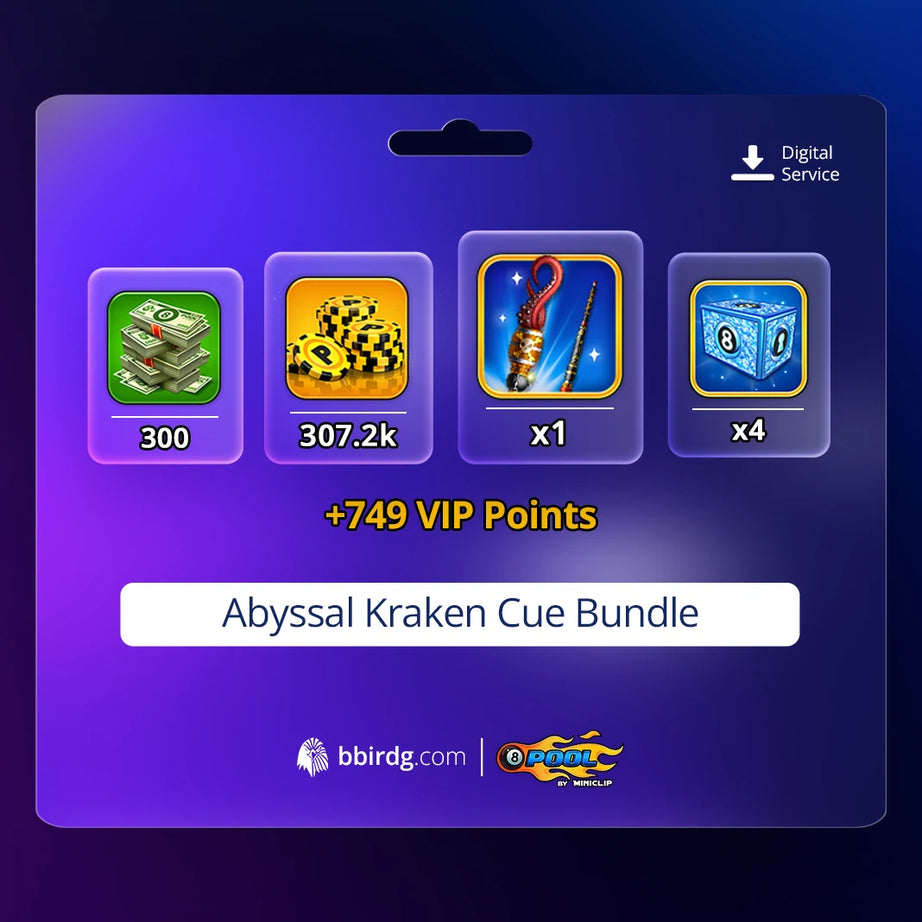 Abyssal Kraken Cue Bundle | 8 Ball Pool