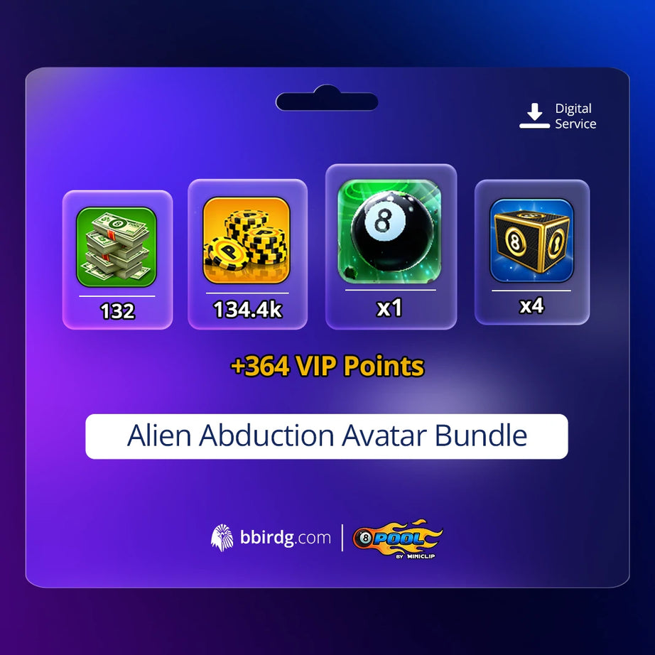 Alien Abduction Avatar Bundle | 8 Ball Pool