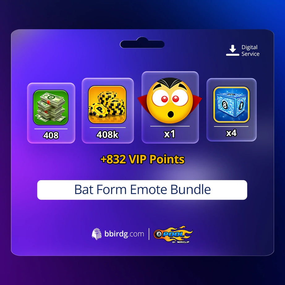 Bat Form Emote Bundle | 8 Ball Pool