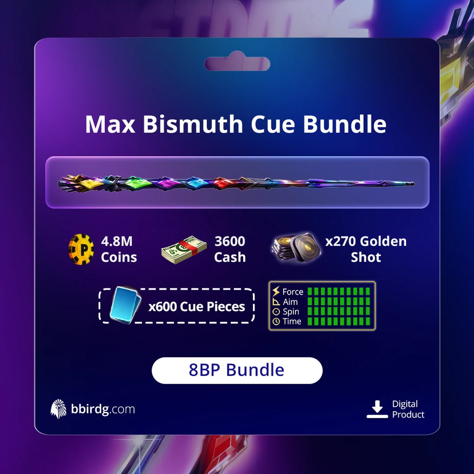 Bismuth Animated Cue Bundle - Max Level | 8 Ball Pool