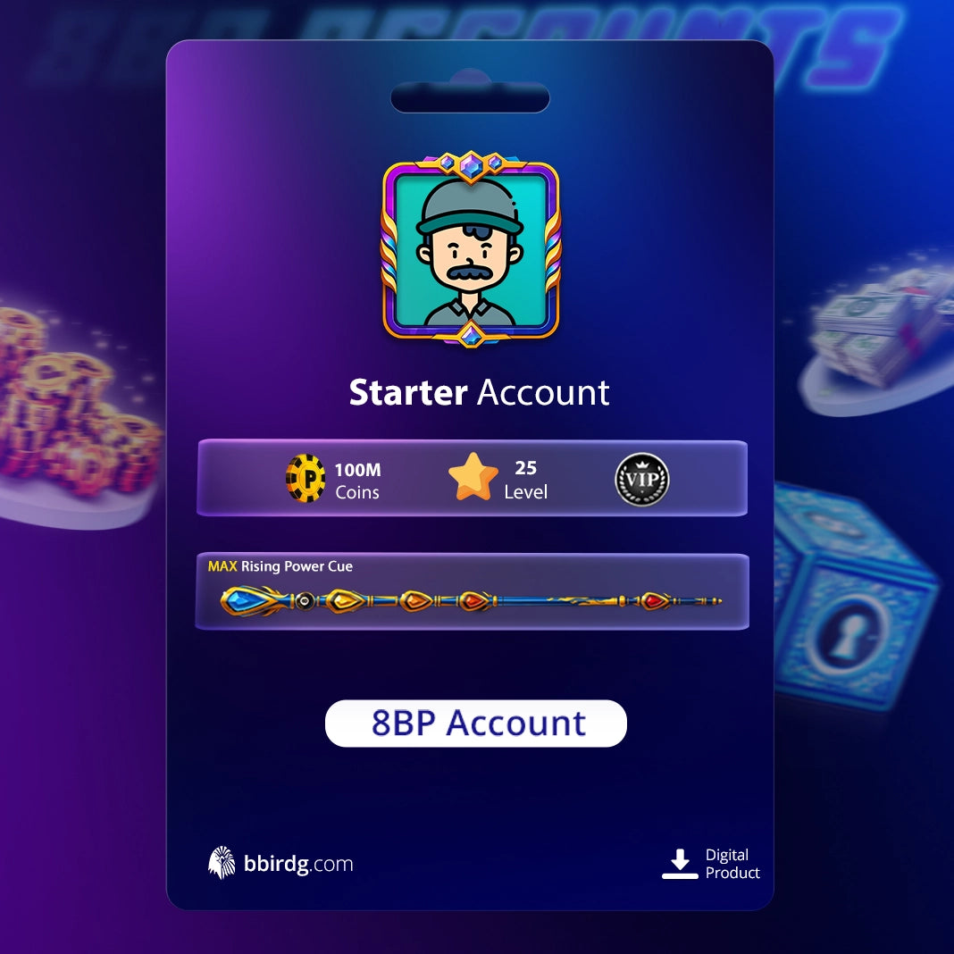 100 Million Coins and 1 Max Cue | 8 Ball Pool Account