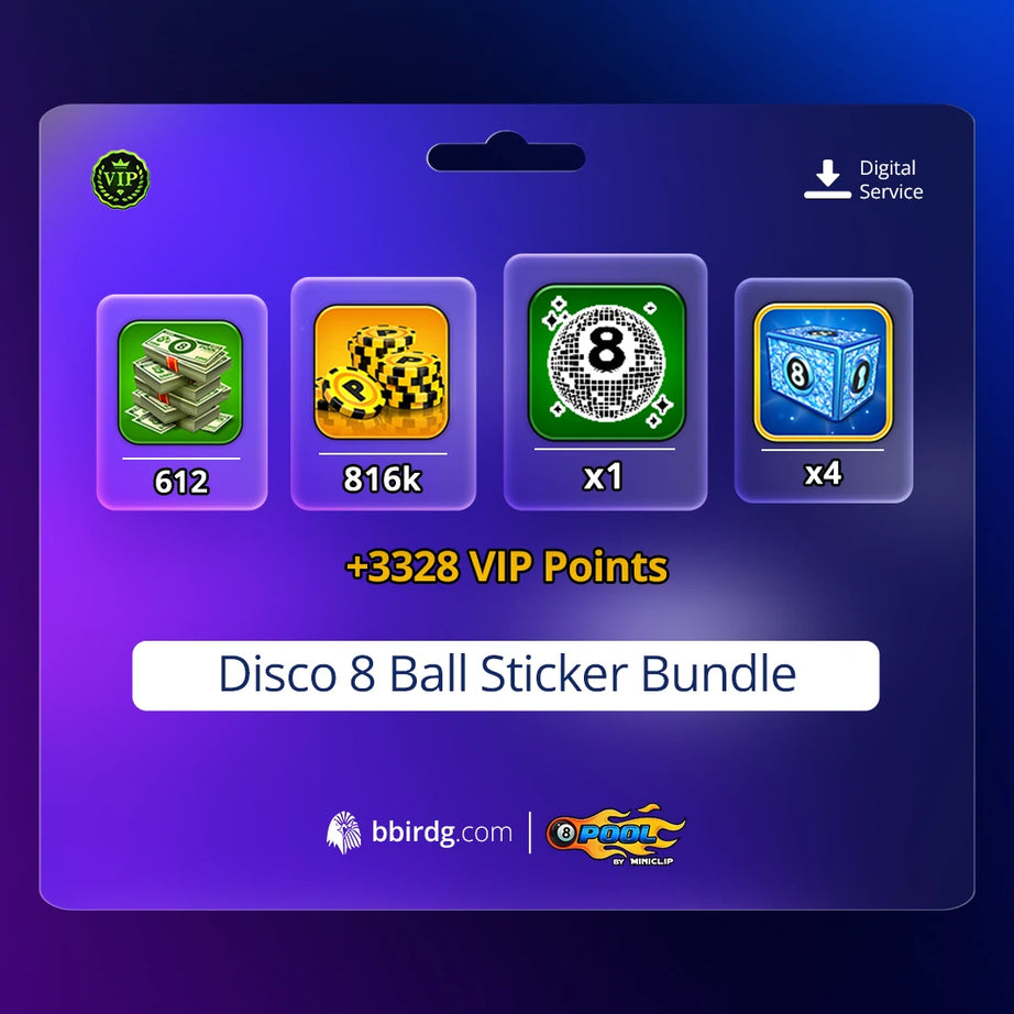 Disco 8 Ball Sticker Bundle | 8 Ball Pool