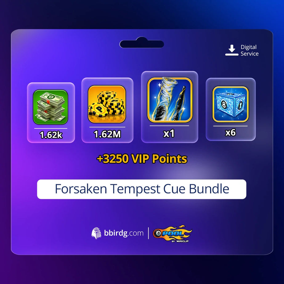 Forsaken Tempest Cue Bundle | 8 Ball Pool