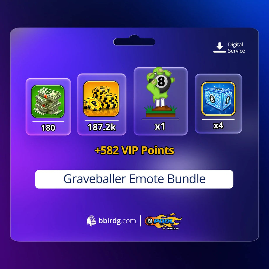 Graveballer Emote Bundle | 8 Ball Pool