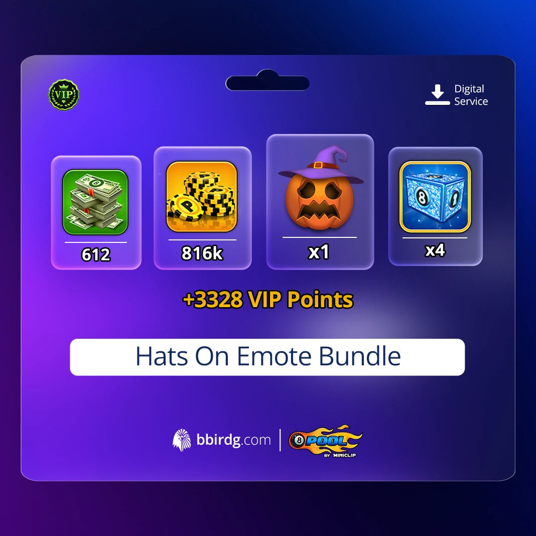 Hats On Emote Bundle | 8 Ball Poo