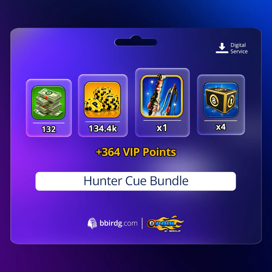 Hunter Cue Bundle | 8 Ball Pool