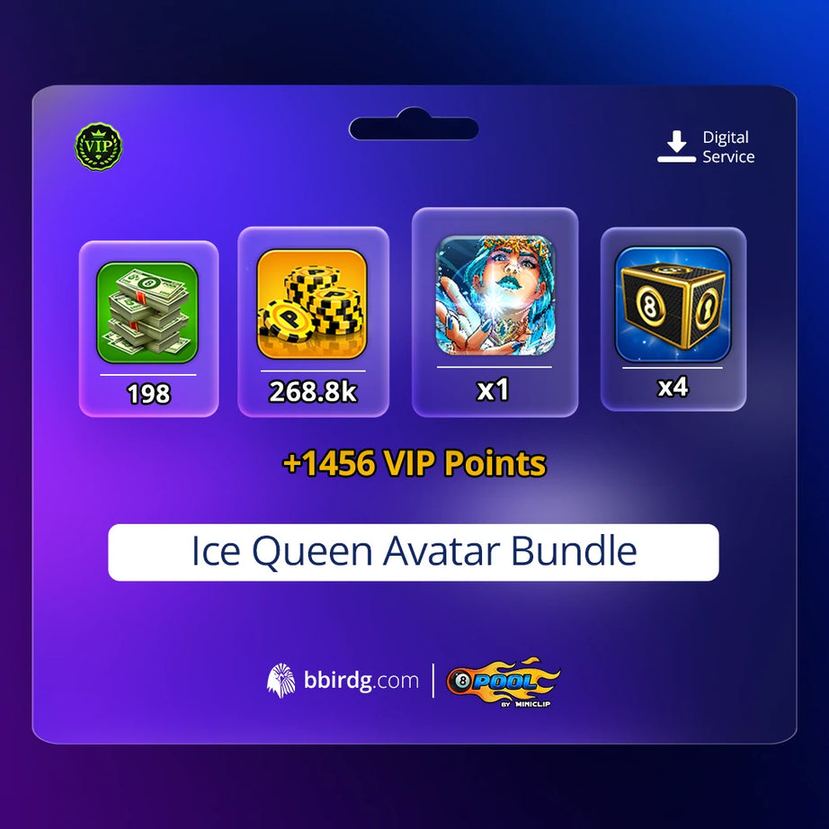 Ice Queen Avatar Bundle | 8 Ball Pool