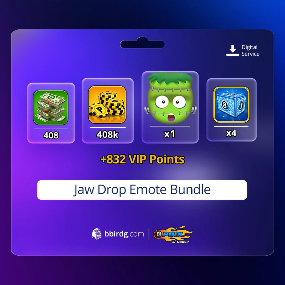 Jaw Drop Emote Bundle | 8 Ball Pool