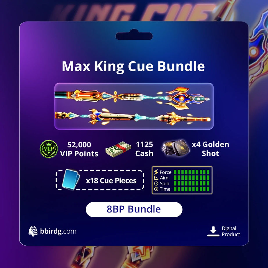 King Cue Bundle - Max Level | 8 Ball Pool