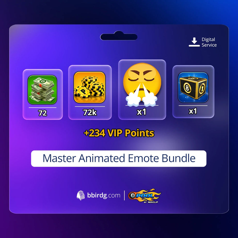 Master Animated Emote Bundle | 8 Ball Pool