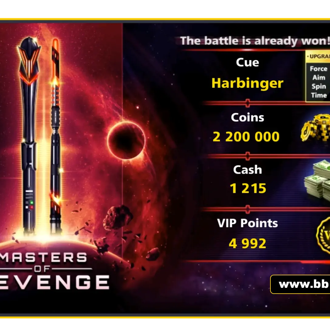 Harbinger Cue - Master Of Revenge | 8 Ball Pool - BlackBird Store