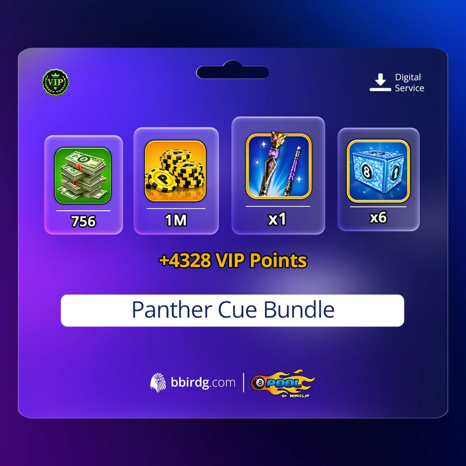 Panther Cue Bundle | 8 Ball Pool