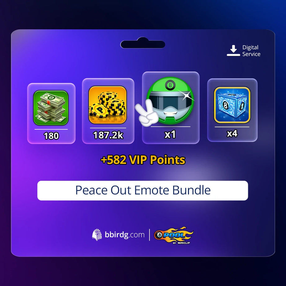 Peace Out Emote Bundle | 8 Ball Pool