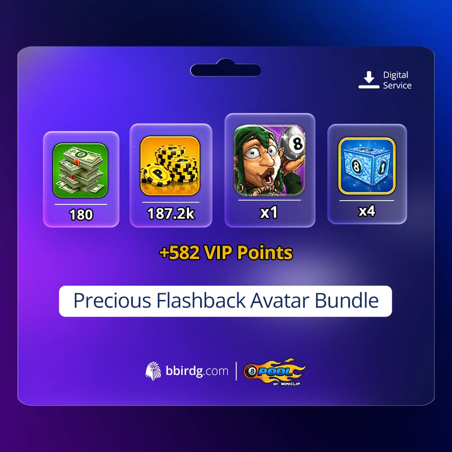 Precious Flashback Avatar Bundle | 8 Ball Pool