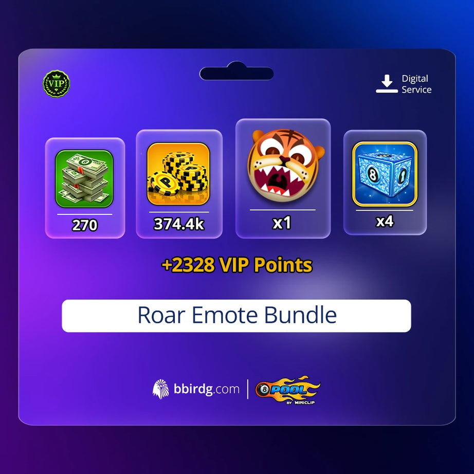 Roar Emote Bundle | 8 Ball Pool