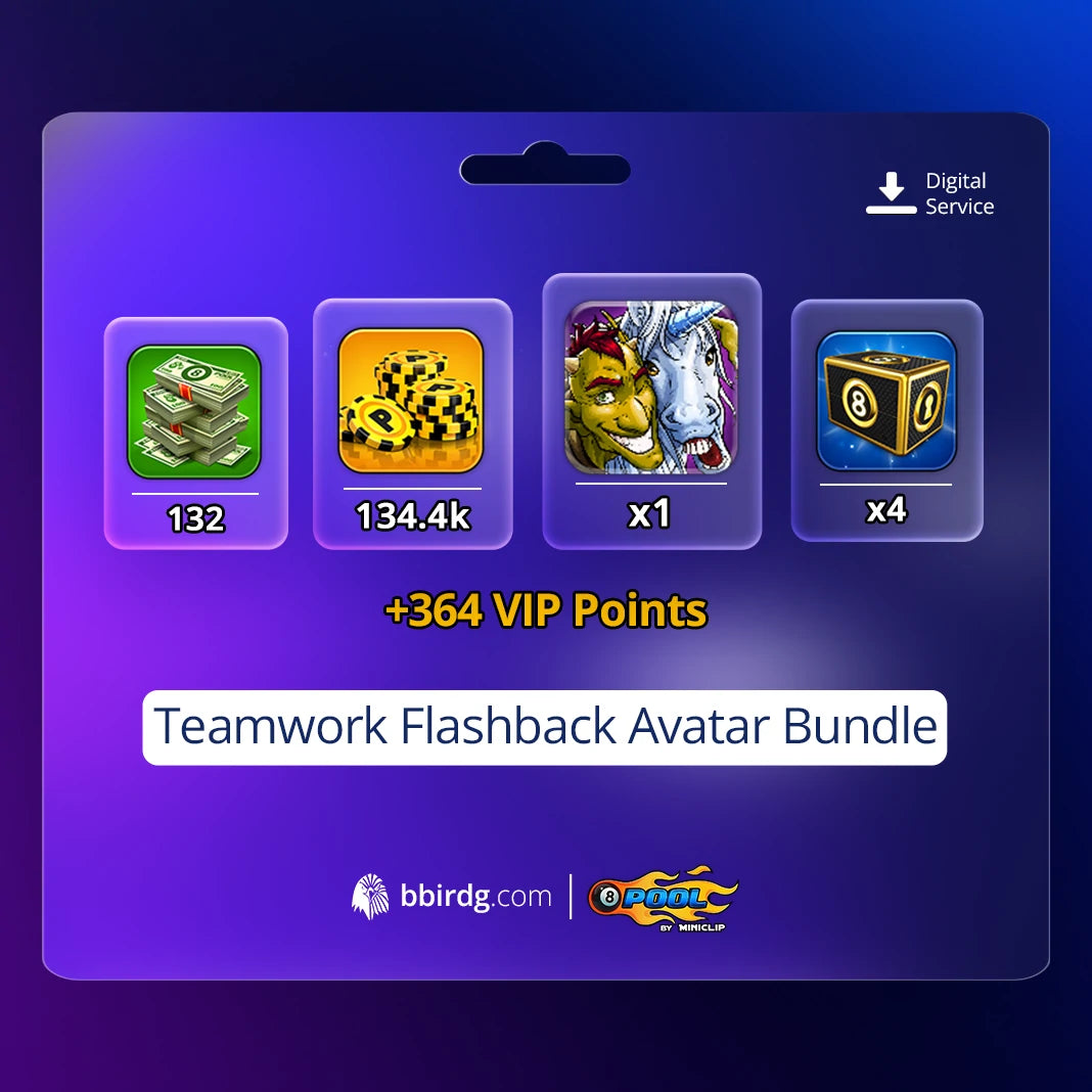 Teamwork Flashback Avatar Bundle | 8 Ball Pool