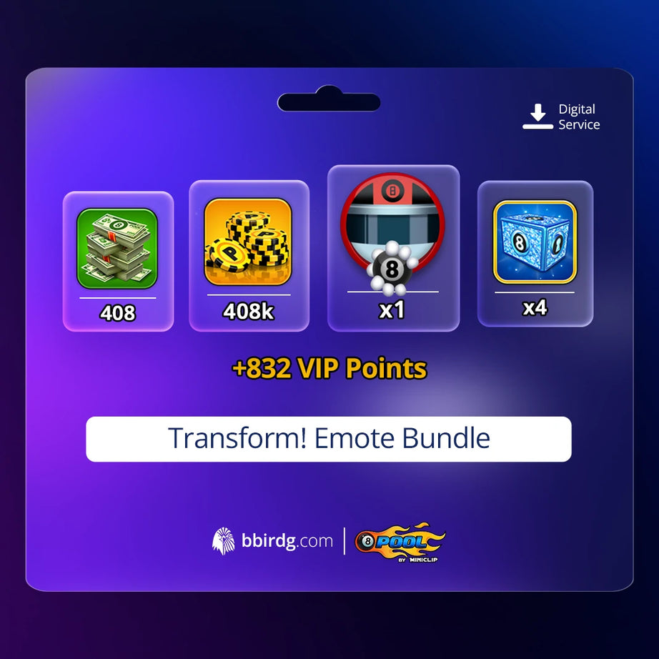 Transform! Emote Bundle | 8 Ball Pool