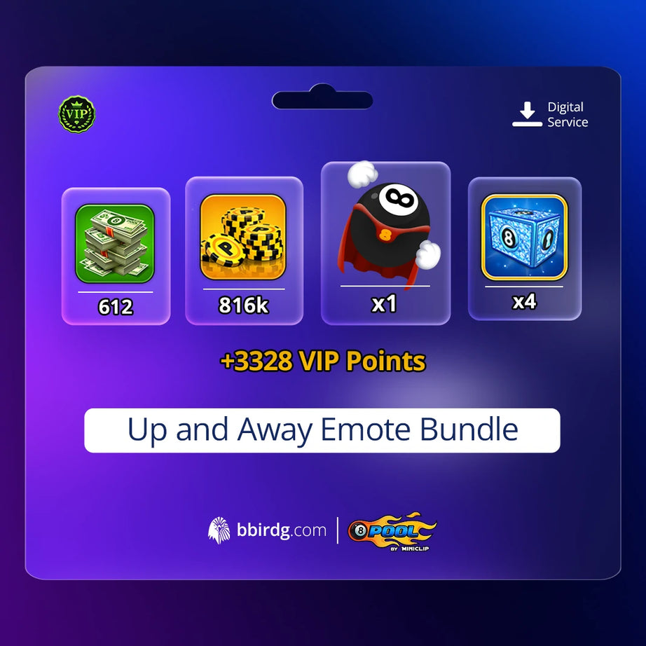 Up and Away Emote Bundle | 8 Ball Pool