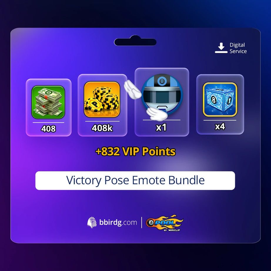 Victory Pose Emote Bundle | 8 Ball Pool