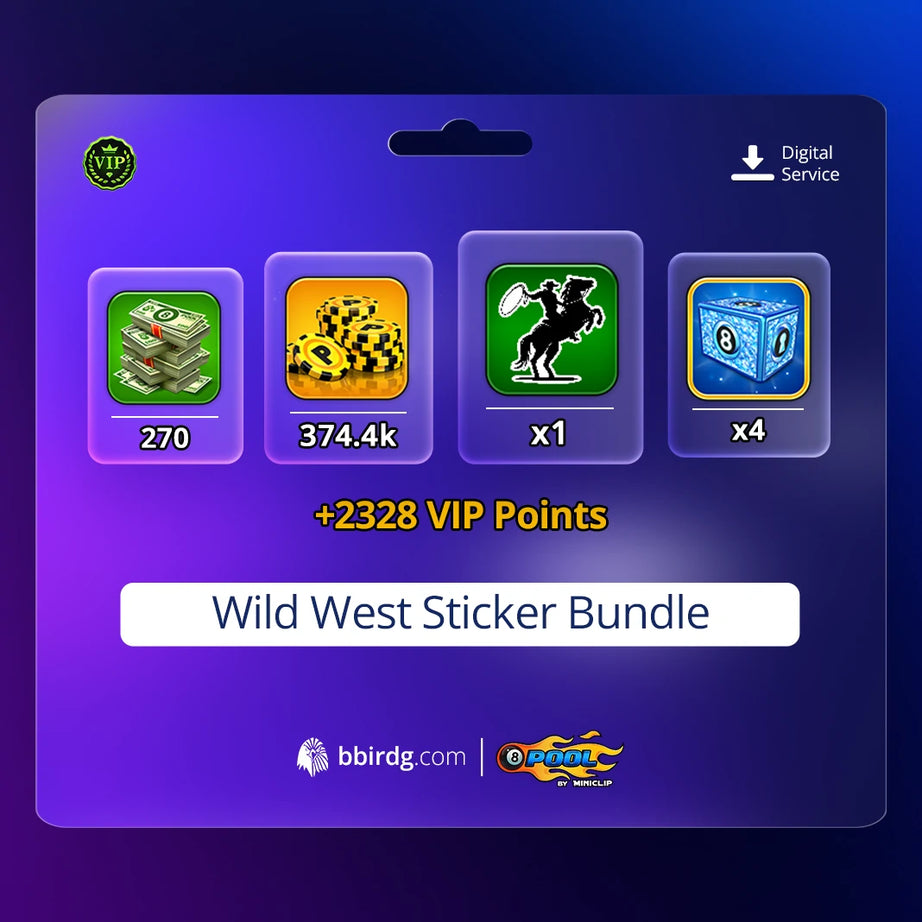 Wild West Sticker Bundle | 8 Ball Pool