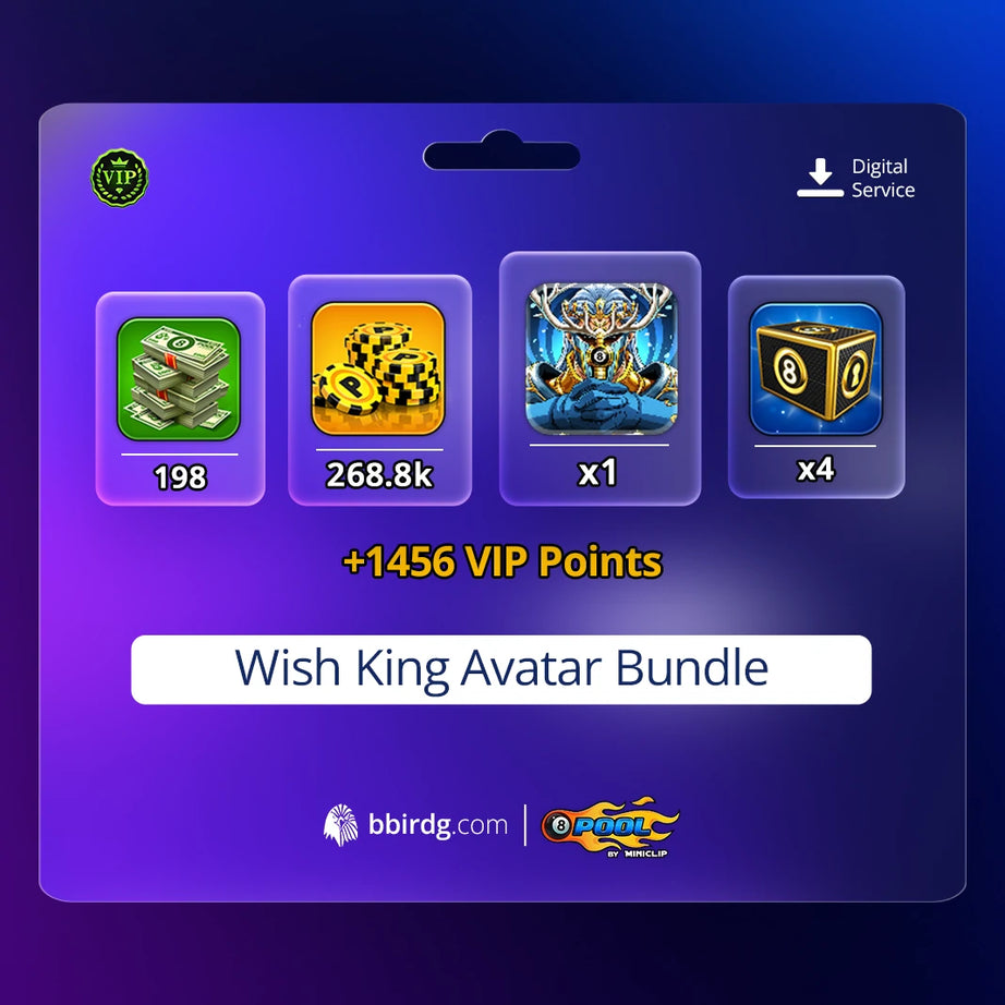 Wish King Avatar Bundle | 8 Ball Pool