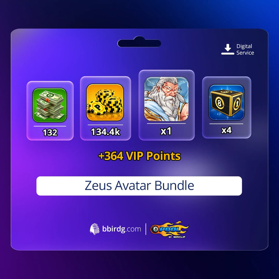 Zeus Avatar Bundle | 8 Ball Pool