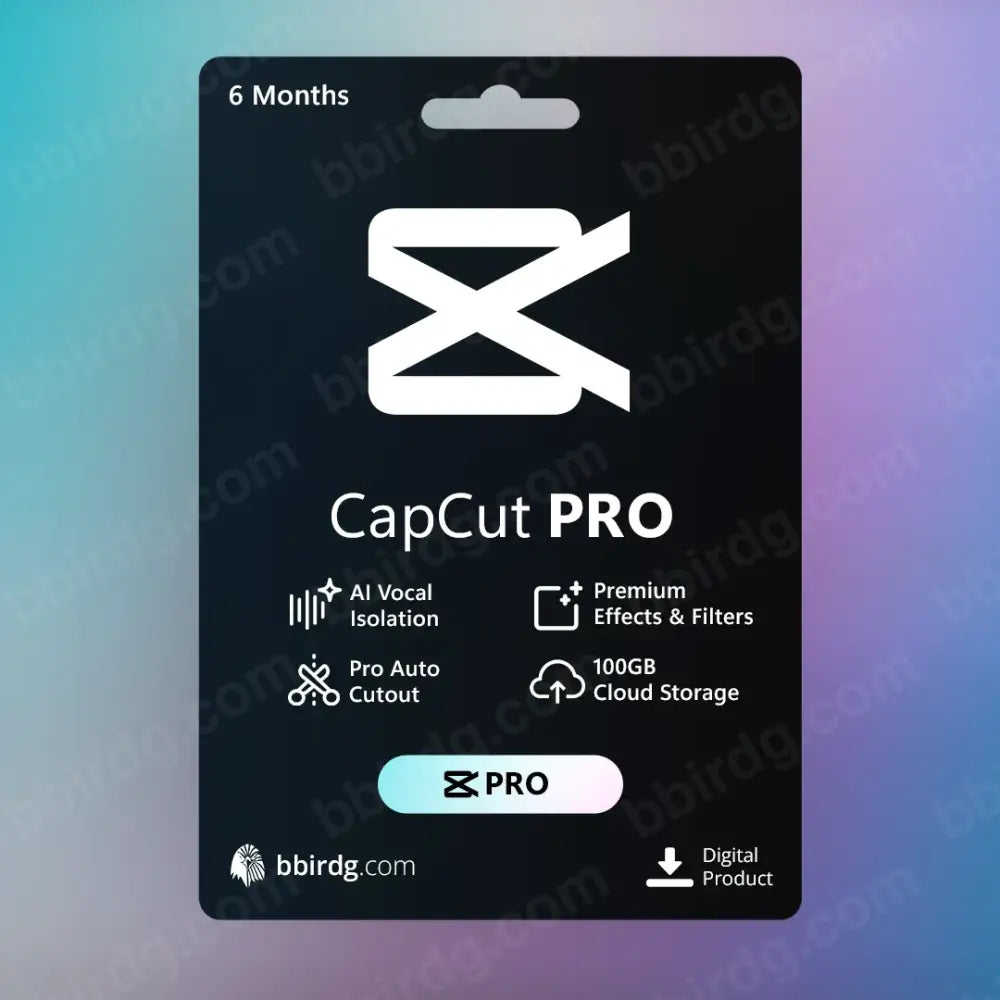CapCut Pro - 1 & 6 Months | Personal Account 6 Months