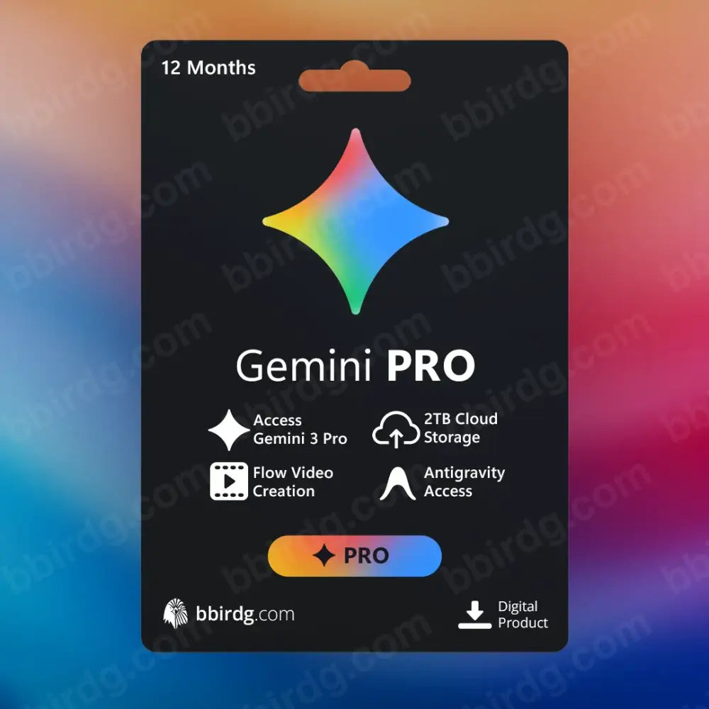 Google Gemini Pro - 12 Months | Personal Account 1 Month