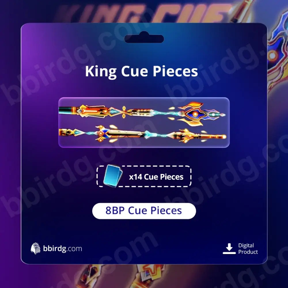 King Cue x14 Pieces | 8 Ball Pool 8BP Deals