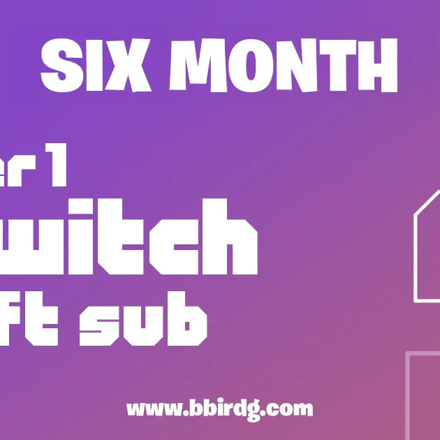 Suscripción de regalo de Twitch: nivel 1 | 6 meses