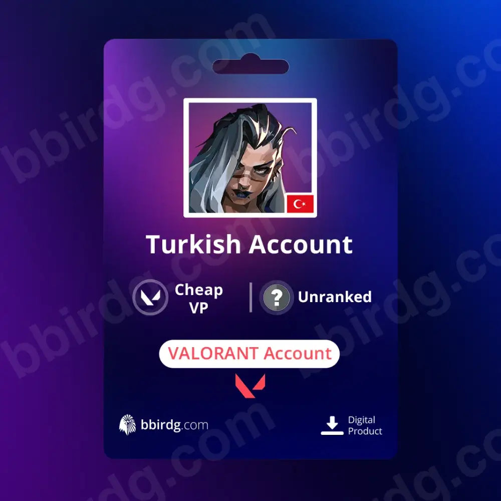 Turkish Cheap VP & Unranked | VALORANT Account