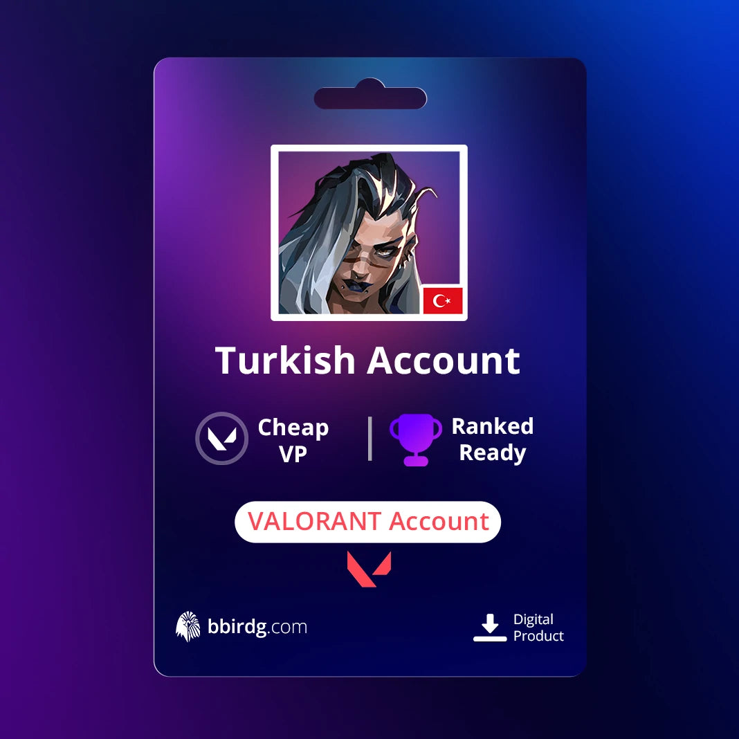 Turkish Cheap VP & Ranked Ready | VALORANT Account