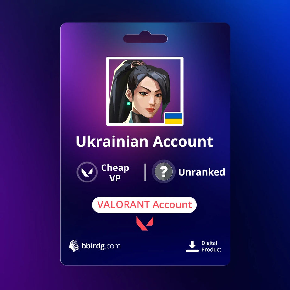 Ukrainian Cheap VP & Unranked | VALORANT Account