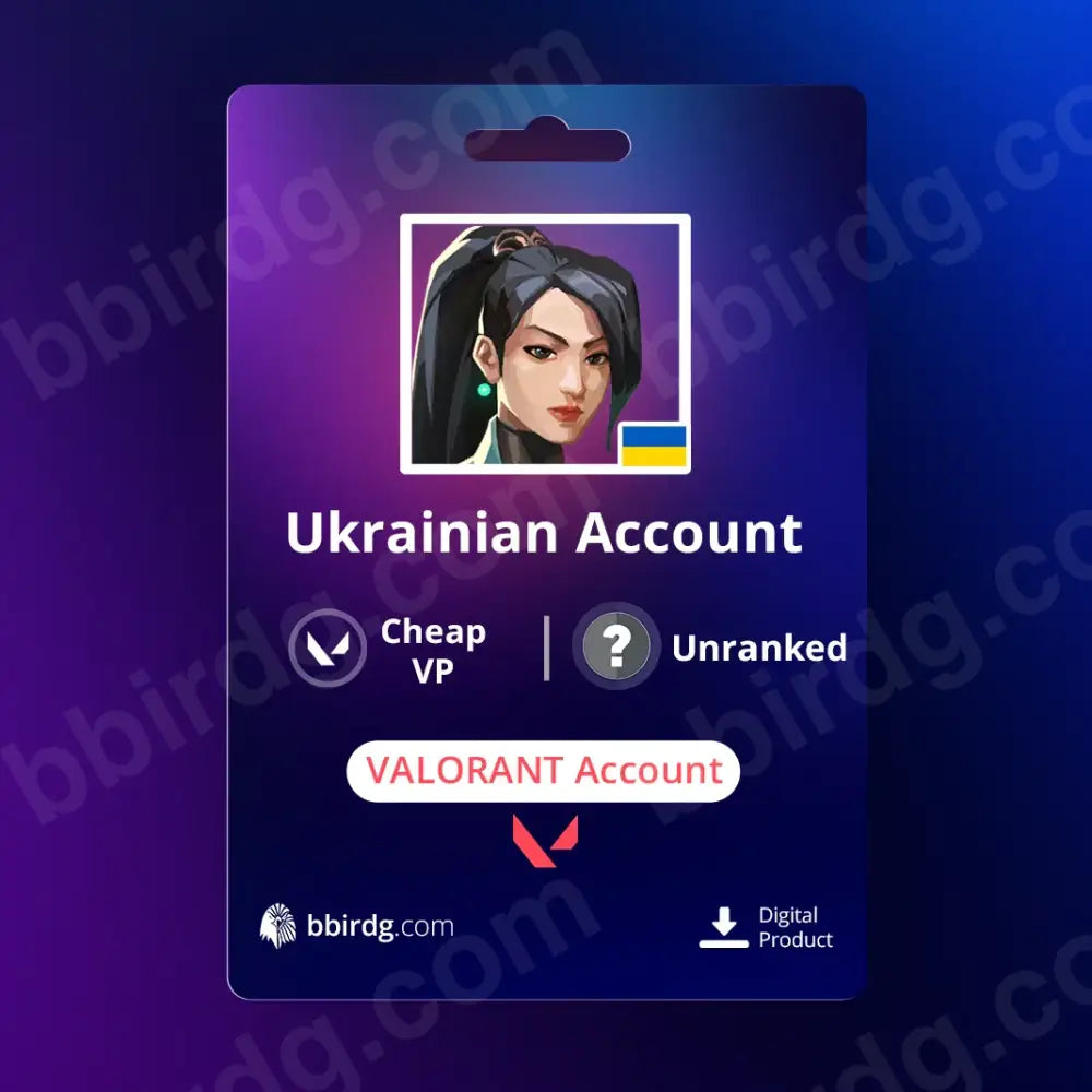 Ukrainian Cheap VP & Unranked | VALORANT Account